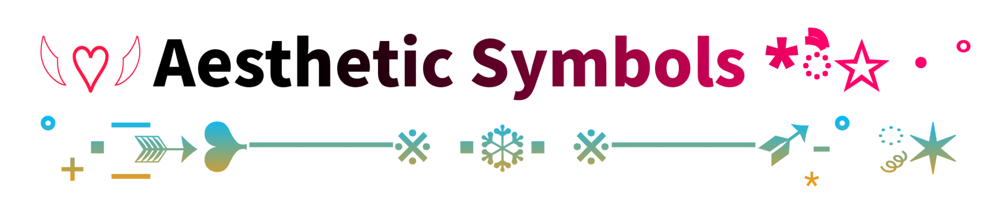 Aesthetic Symbols - Allaestheticsymbols.com provides you all aesthetic ...